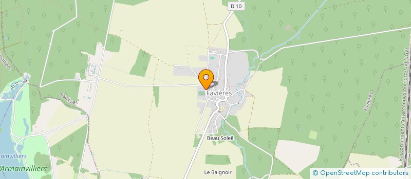 localisation de l'entreprise PREVO&CO à FAVIERES