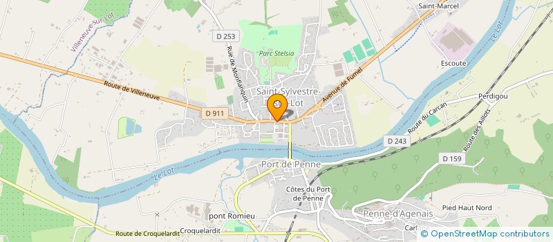 localisation de l'entreprise PREVOST à SAINT-SYLVESTRE-SUR-LOT