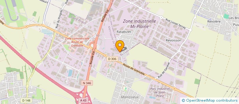 localisation de l'entreprise PREVOST 69  SAINT-PRIEST