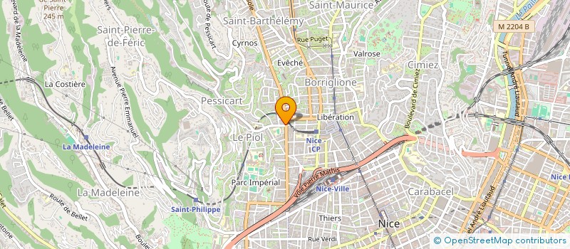 localisation de l'entreprise PREVOST à NICE