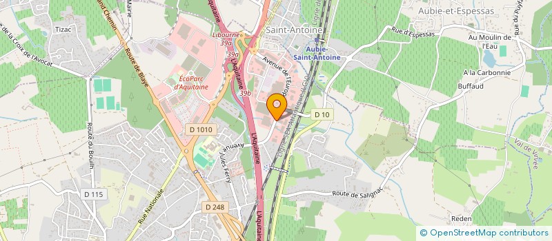 localisation de l'entreprise PREVOST SA  SAINT-ANDRE-DE-CUBZAC