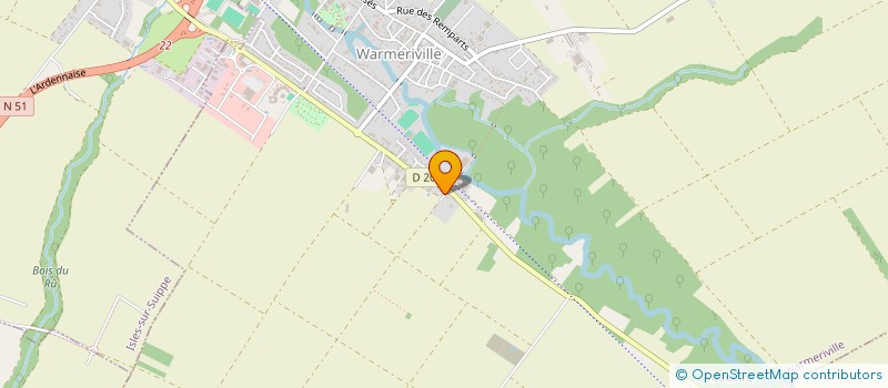 localisation de l'entreprise PREVOT-LECOCQ  WARMERIVILLE