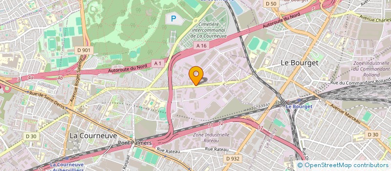 localisation de l'entreprise PREVOT MATERIAUX à LA COURNEUVE