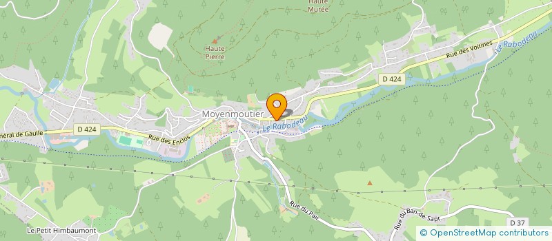 localisation de l'entreprise PREVOT-PARK  MOYENMOUTIER