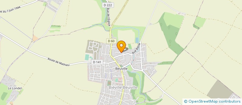 localisation de l'entreprise PREVOT PLOMBERIE CHAUFFAGE  BIEVILLE BEUVILLE