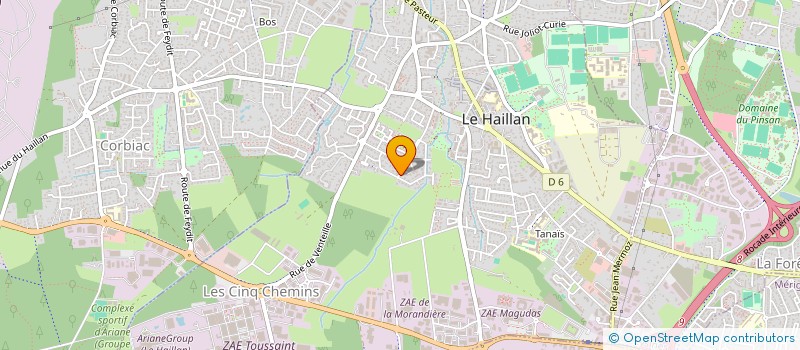 localisation de l'entreprise PREVOT-PRO  LE HAILLAN