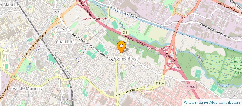 localisation de l'entreprise PREVOTEAU PATISSIER SNC  CORMONTREUIL