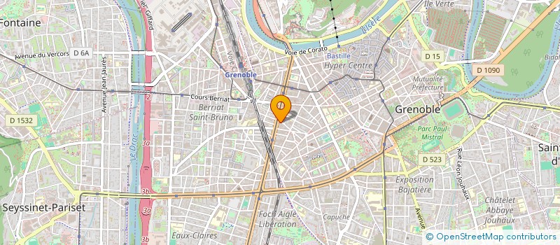 localisation de l'entreprise PREVOYANCE ET ASSURANCES RHONE ALPES à GRENOBLE