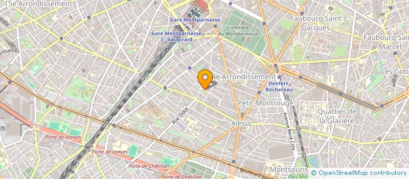 localisation de l'entreprise PREVOYANCE RETRAITE AGENTS GENERAUX ASSU à PARIS