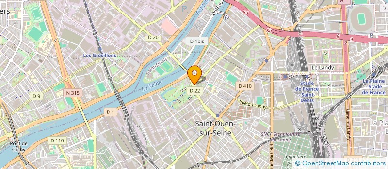 localisation de l'entreprise PREVOYANCE SERVICES  GENNEVILLIERS