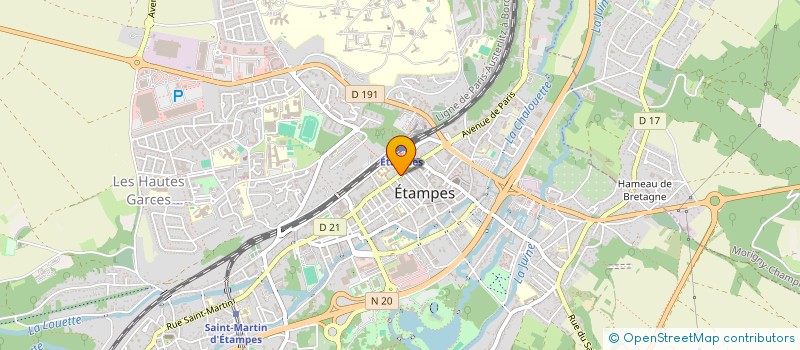 localisation de l'entreprise PREVSUD à ETAMPES