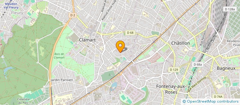 localisation de l'entreprise PREYBAT à CLAMART