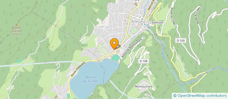 localisation de l'entreprise PREZ'EFFECT  ALLEVARD