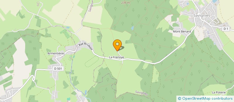 localisation de l'entreprise PRF  SAVIGNIES