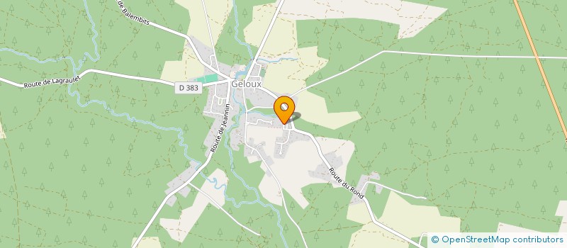 localisation de l'entreprise PRF TRAVAUX SAS  GELOUX