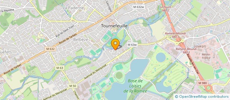 localisation de l'entreprise PRFC  TOURNEFEUILLE