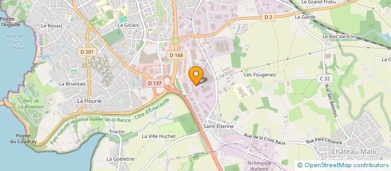 localisation de l'entreprise PRG  SAINT-MALO