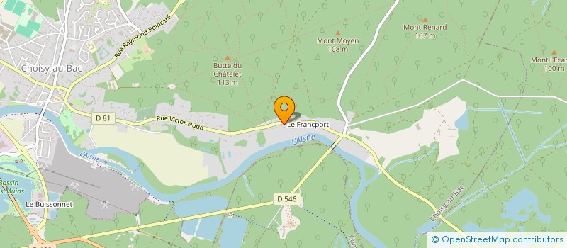 localisation de l'entreprise PRG GOLF  CHOISY-AU-BAC