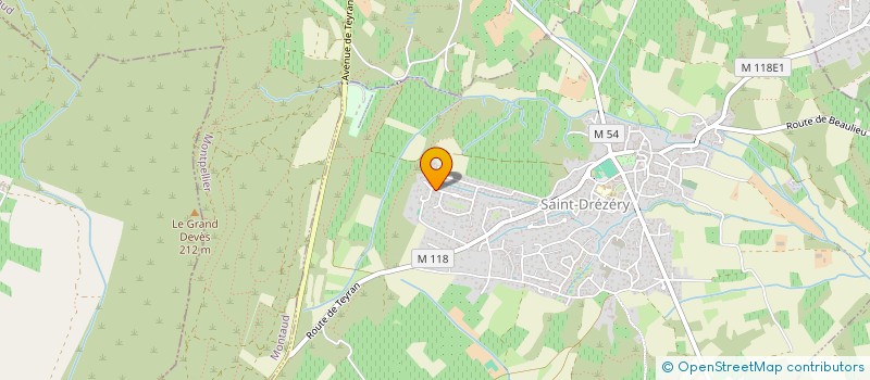 localisation de l'entreprise PRH2S  SAINT-DREZERY