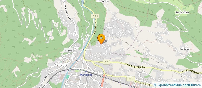 localisation de l'entreprise PRIAM LOCATION  MARIGNIER