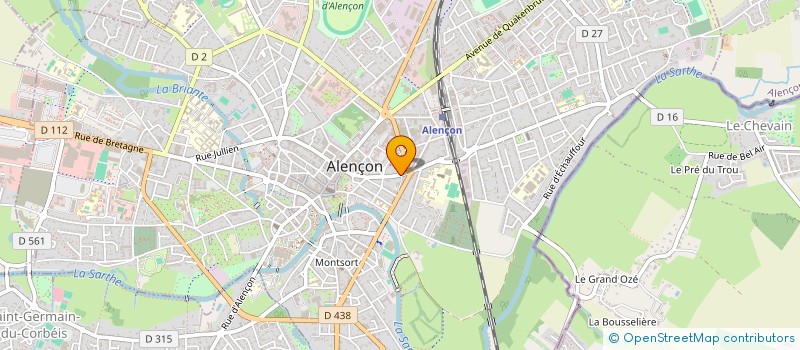 localisation de l'entreprise PRIATELIA à ALENCON