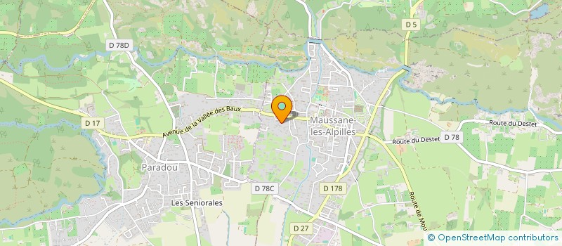 localisation de l'entreprise PRIAULET FILS à MAUSSANE-LES-ALPILLES