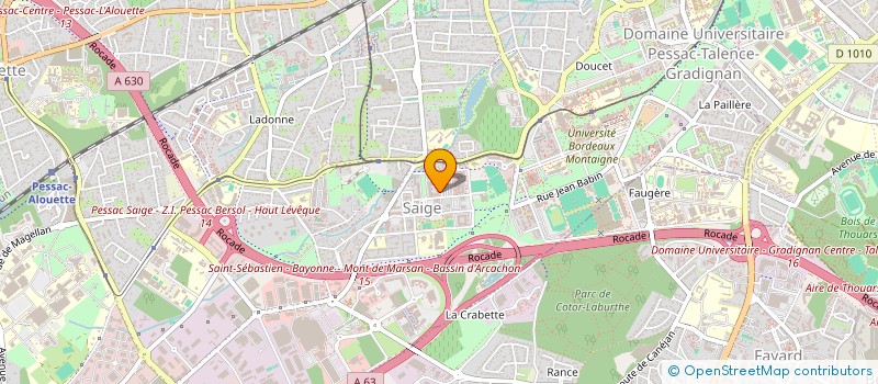 localisation de l'entreprise PRICAB à PESSAC