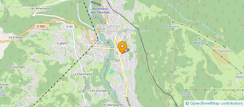 localisation de l'entreprise PRICCAZ ET CIE  SAINT-GERVAIS-LES-BAINS