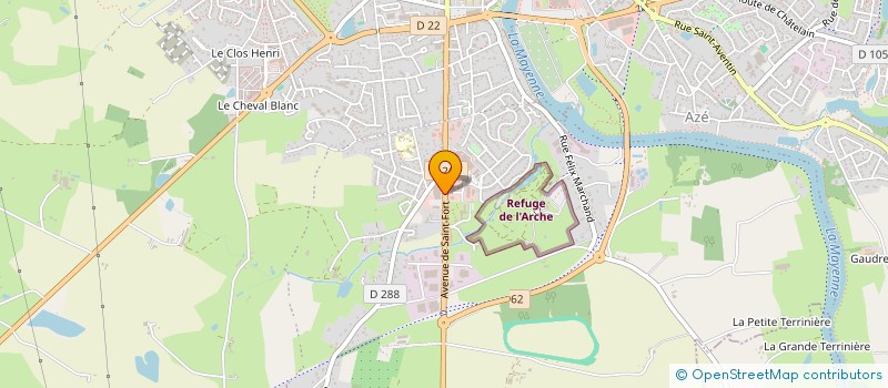 localisation de l'entreprise PRICFAM  CHATEAU-GONTIER-SUR-MAYENNE