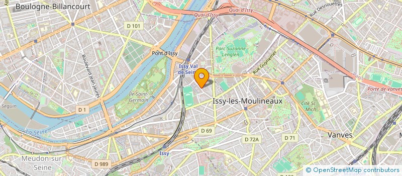 localisation de l'entreprise PRICNESS à ISSY-LES-MOULINEAUX