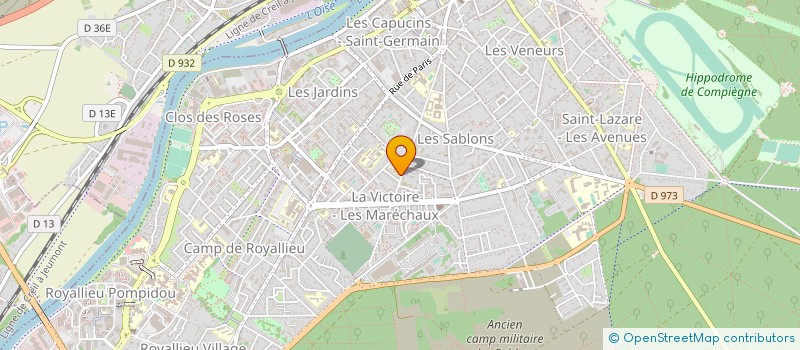 localisation de l'entreprise PRIDAC à COMPIEGNE