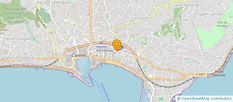 localisation de l'entreprise PRIDE MAITRE D'OEUVRE à CANNES