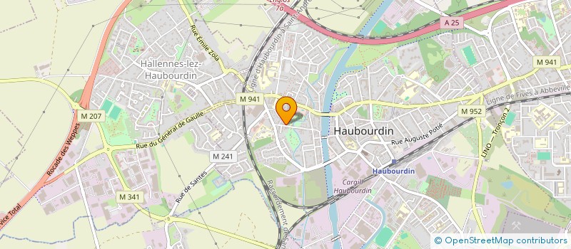 localisation de l'entreprise PRIEM INV.  HAUBOURDIN