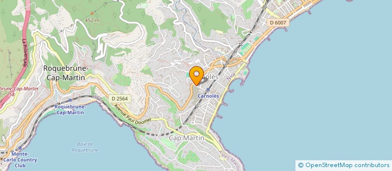 localisation de l'entreprise PRIETO & BALLESTEROS à ROQUEBRUNE-CAP-MARTIN