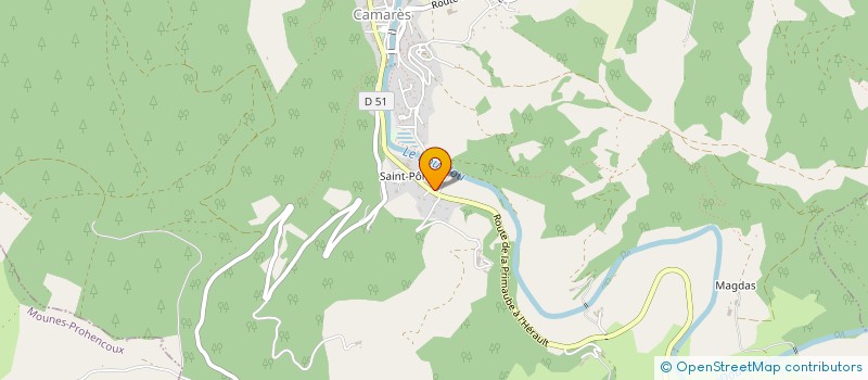 localisation de l'entreprise PRIEU JEAN-FRANCOIS MACONNERIE-COUVERTURE  CAMARES