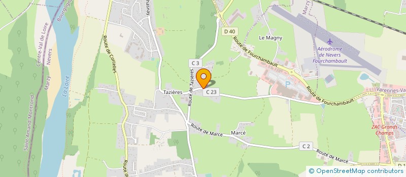 localisation de l'entreprise PRIEUR à MARZY