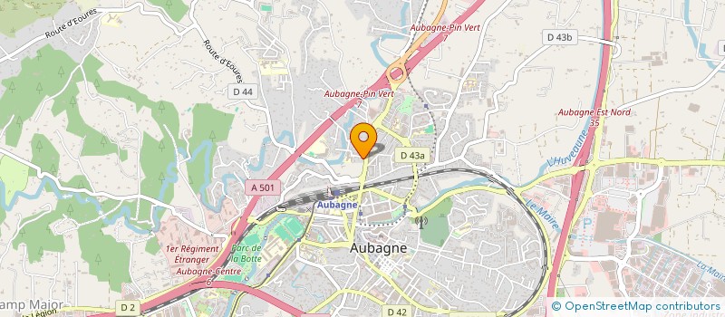 localisation de l'entreprise PRIEUR à AUBAGNE