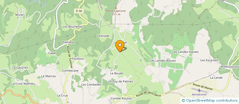 localisation de l'entreprise PRIEUR  MARTEL