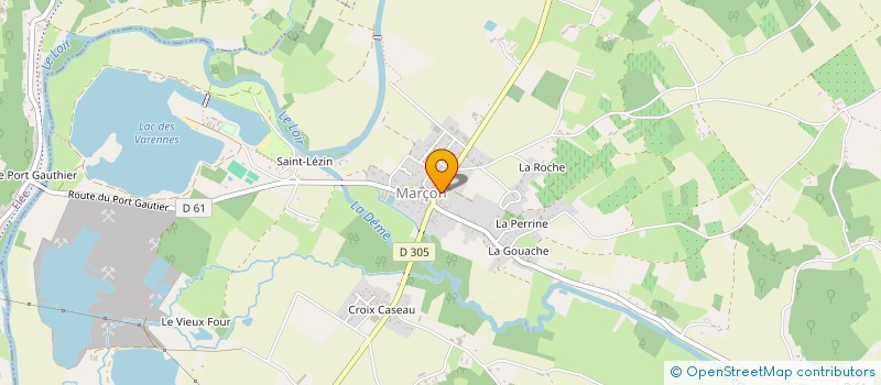 localisation de l'entreprise PRIEUR CROCOMO à MARCON