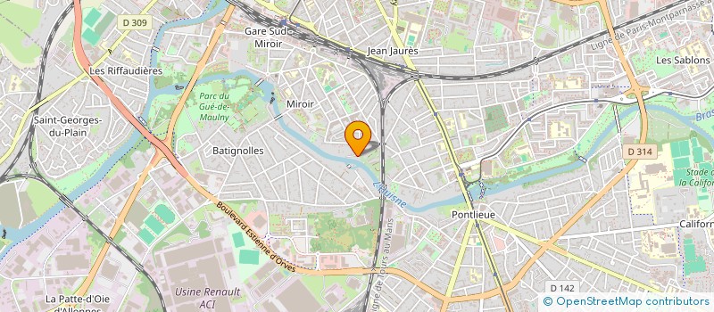 localisation de l'entreprise PRIEUR FINANCES à LE MANS