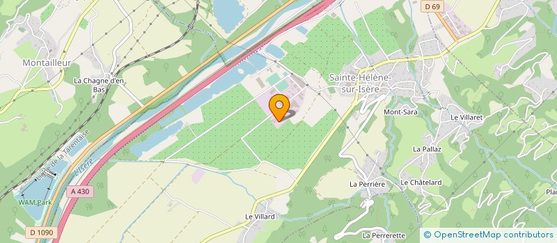localisation de l'entreprise PRIEUR FRERES à SAINTE-HELENE-SUR-ISERE
