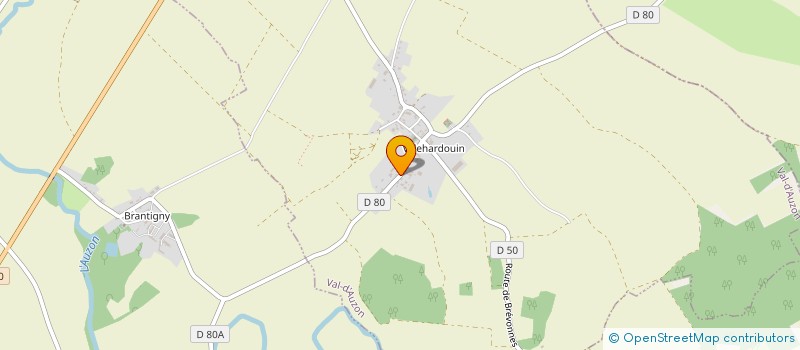 localisation de l'entreprise PRIEUR - TRUCHELUT  VAL-D'AUZON