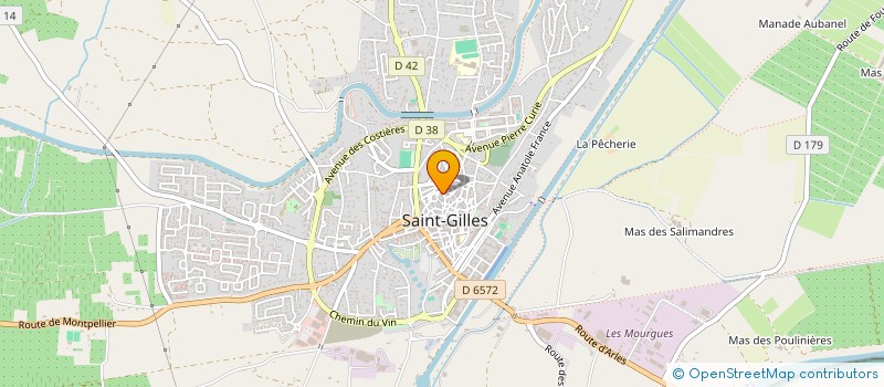 localisation de l'entreprise PRIEURE DE SAINT GILLES DU GARD à SAINT-GILLES