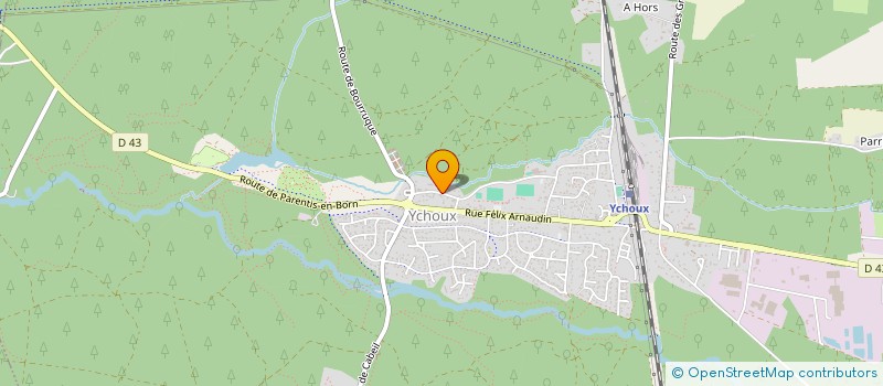 localisation de l'entreprise PRIEURE DE SAINT MARTIN EN PAYS DE BORN  YCHOUX