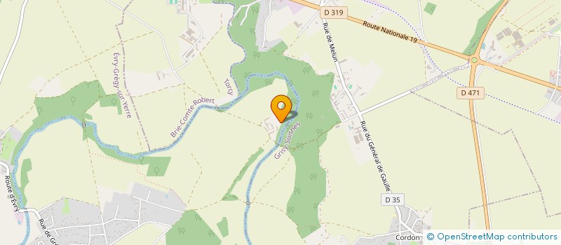 localisation de l'entreprise PRIEURE DE VERNELLE (LE) à EVRY-GREGY-SUR-YERRE