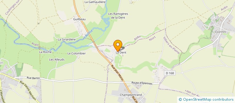 localisation de l'entreprise PRIEURE SAUVAGE  VILLIERS-EN-PLAINE