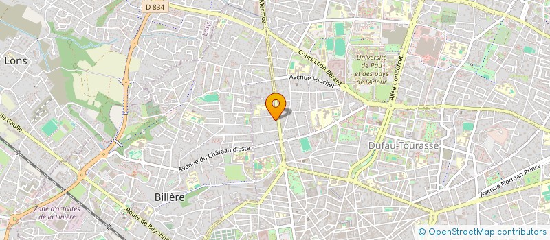 localisation de l'entreprise PRIFIX à PAU