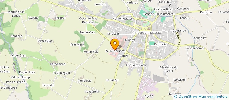 localisation de l'entreprise PRIGENT-CHATALIC à PLOUDALMEZEAU