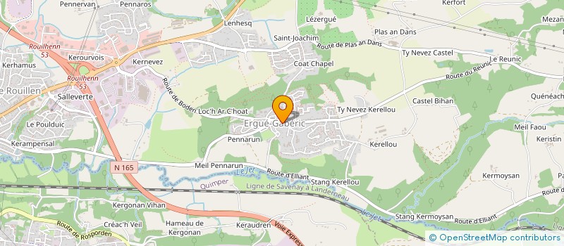 localisation de l'entreprise PRIGENT EXPERTISE  ERGUE-GABERIC