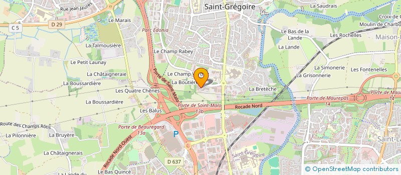 localisation de l'entreprise PRIGENT LANGOIROUX  SAINT-GREGOIRE